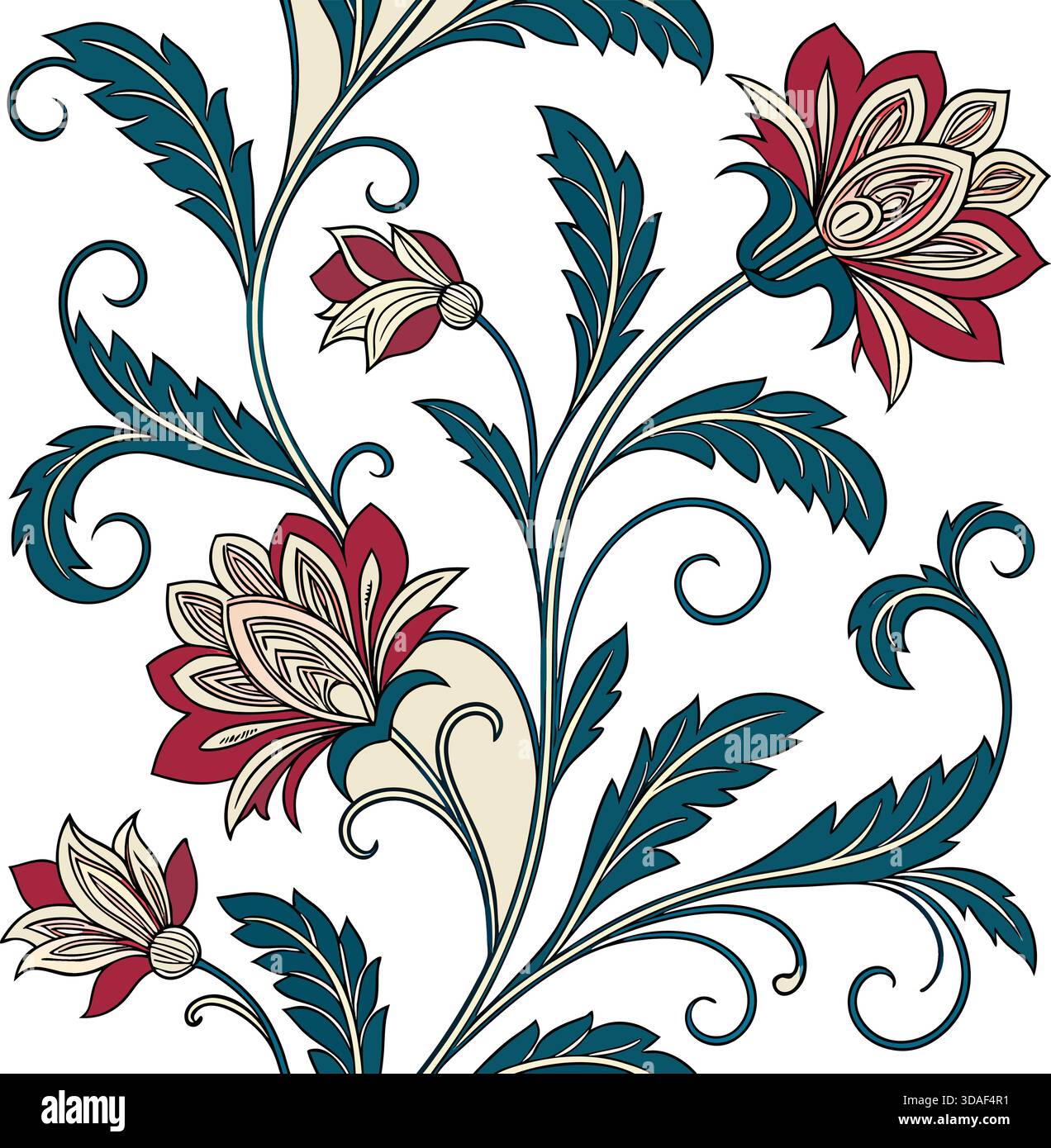 Ensemble d'icônes de motif sans couture – illustration vectorielle répétée, collection d'éléments de design décoratif Illustration de Vecteur