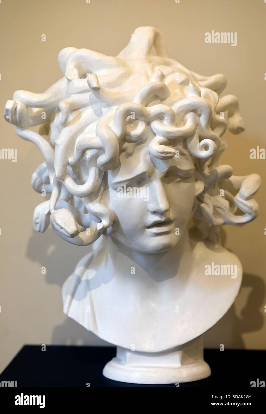 Musées du Capitole. Chef de Méduse. Gian Lorenzo Bernini. Marbre. Réplique en résine. Banque D'Images