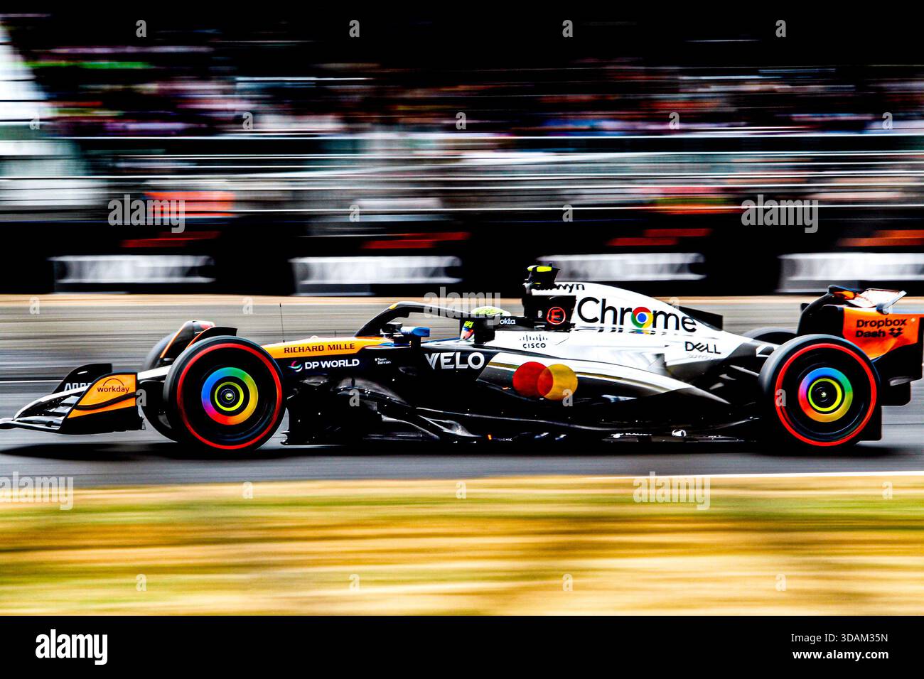 Lando Norris, qualification Grand Prix de Grande-Bretagne, McLaren, 5 juillet 2025 Banque D'Images