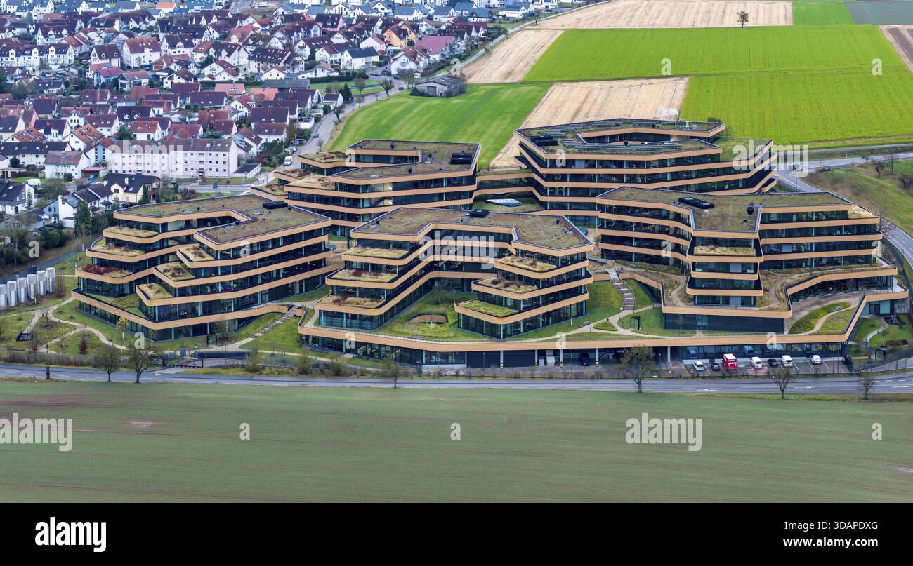 Lidl, siège social du comptoir alimentaire. Vue extérieure du bâtiment principal. La société fait partie du groupe Schwarz, qui comprend également Kaufland A. Banque D'Images