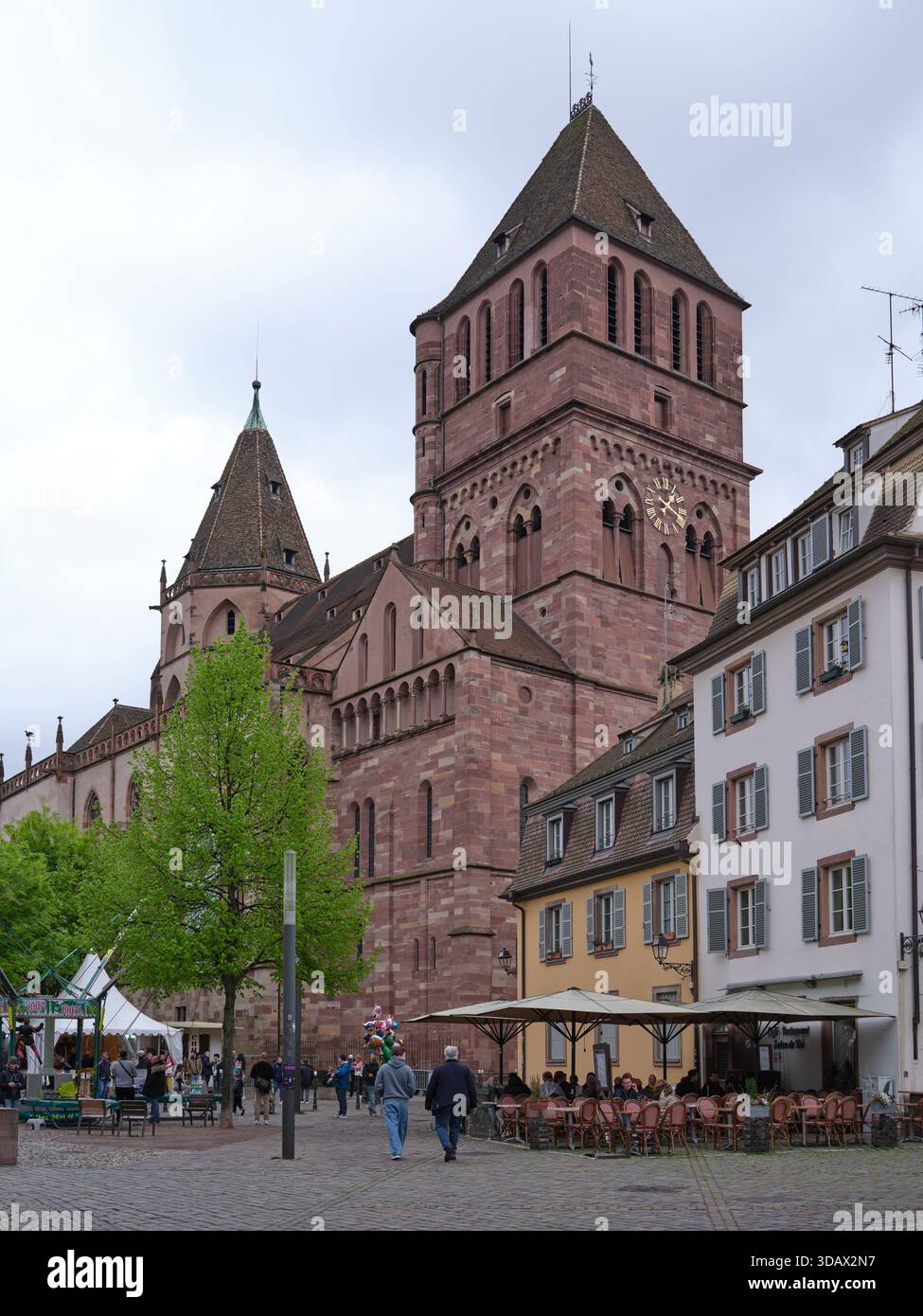 L'église Saint Thomas à Strasbourg, Alsace, France Banque D'Images