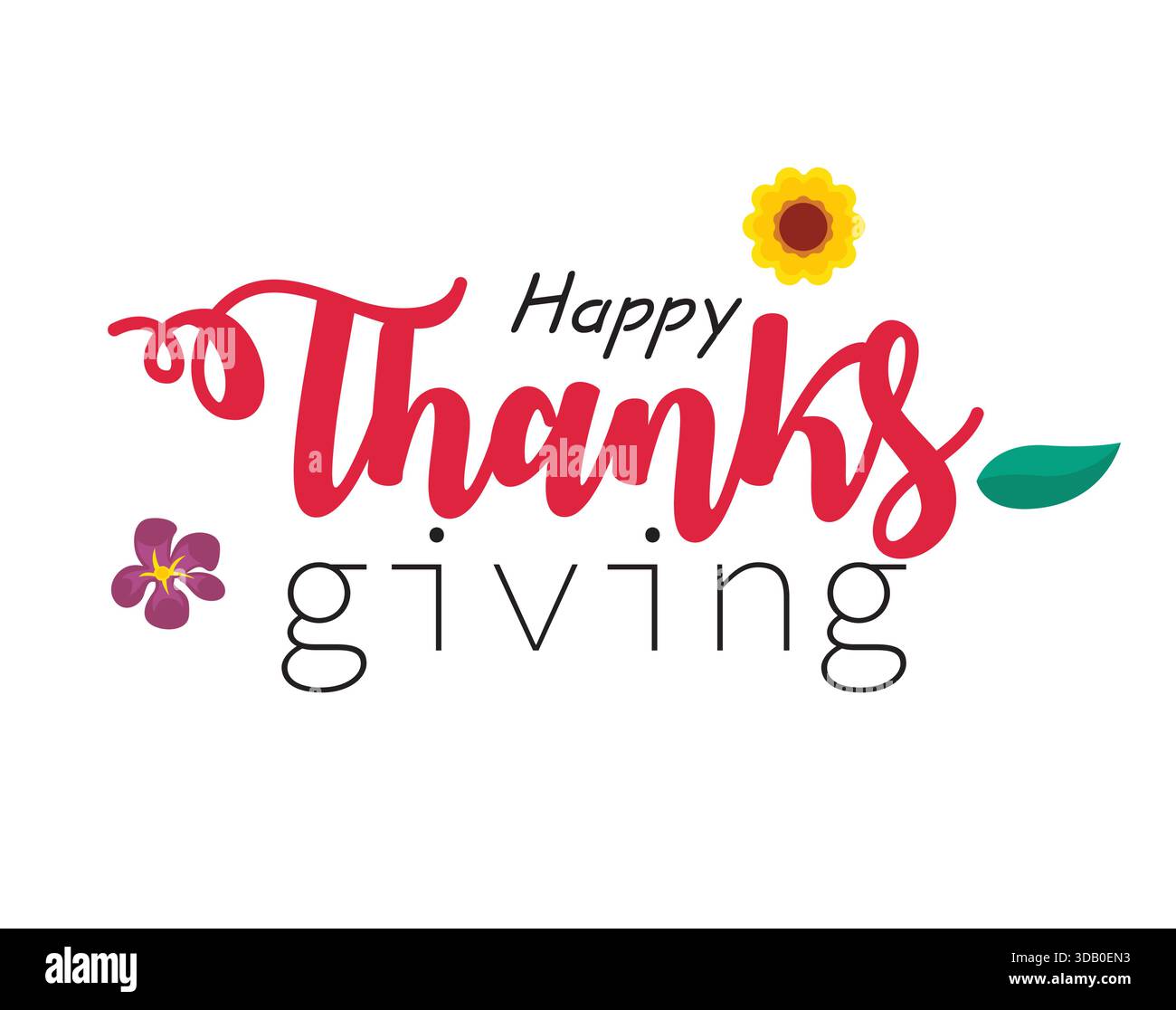 Joyeux Thanksgiving Typography Vector Design Illustration de Vecteur