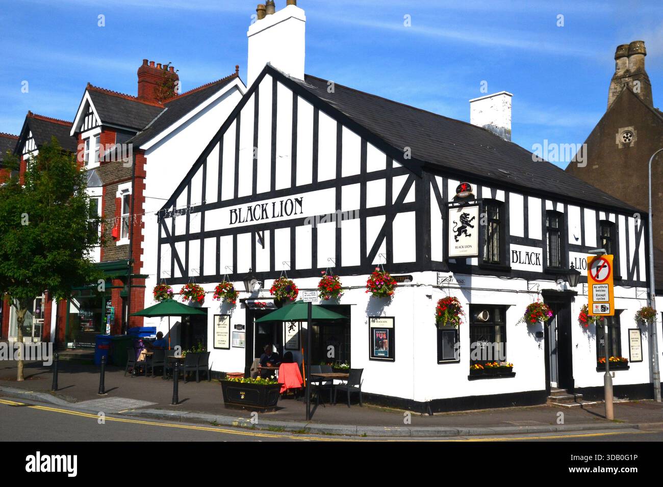 Black Lion, Llandaff, Cardiff, Galles du Sud, Royaume-Uni Banque D'Images