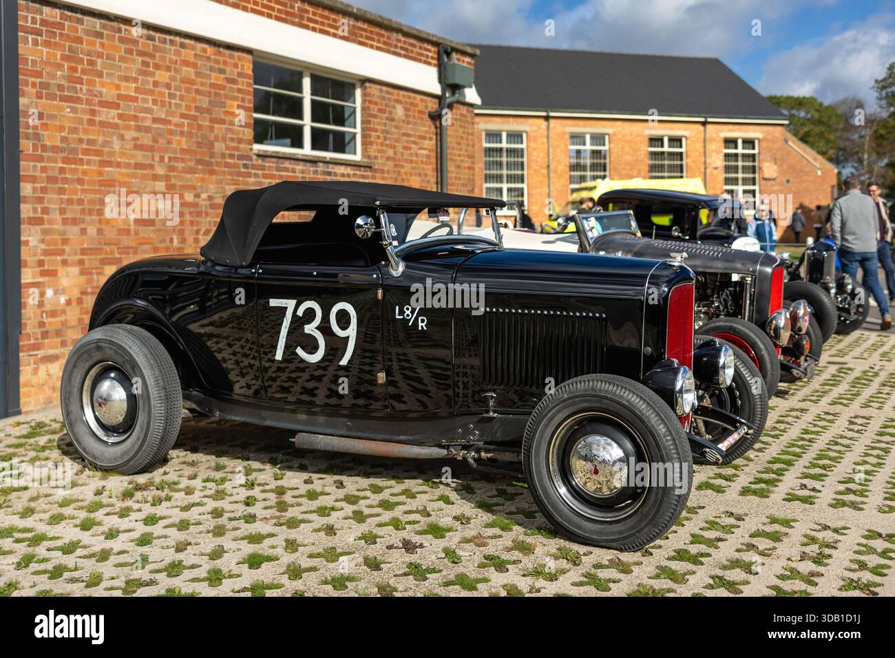 1932 Ford Model B, exposé à l'Assemblée de Bicester Motion qui s'est tenue le 30 novembre 2025. Banque D'Images
