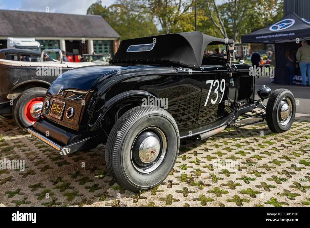 1932 Ford Model B, exposé à l'Assemblée de Bicester Motion qui s'est tenue le 30 novembre 2025. Banque D'Images