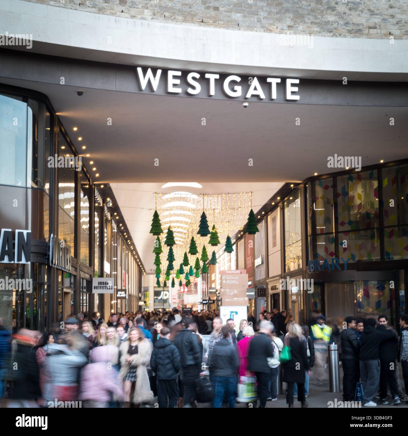 Centre commercial Westgate à Oxford, Royaume-Uni Banque D'Images