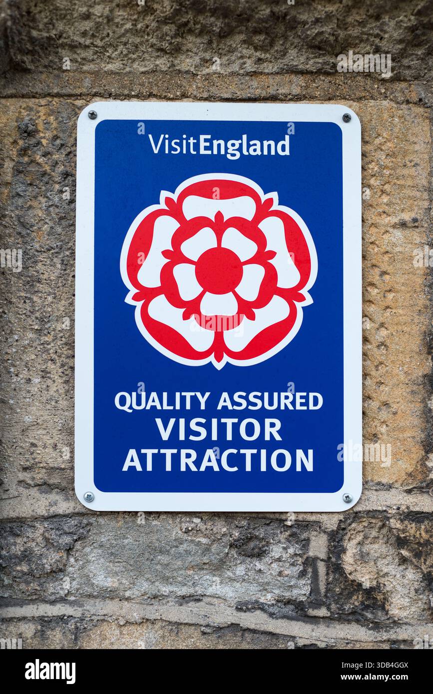 Visitez l'Angleterre signez en gros plan Banque D'Images