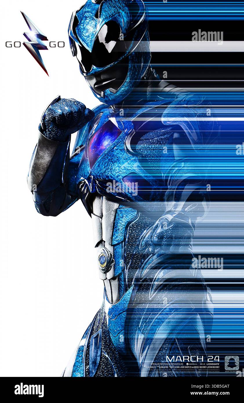 Power Rangers (2017) réalisé par Dean Israélite et mettant en vedette RJ Cyler dans le rôle de Billy Cranston, un adolescent autiste, brillant mais socialement isolé qui devient le Blue Ranger et utilise son génie technique et son empathie pour aider à unir l'équipe contre une catastrophe extraterrestre imminente. Affiche de personnage AMÉRICAINE À USAGE ÉDITORIAL EXCLUSIF. Crédit : BFA / Lionsgate Banque D'Images