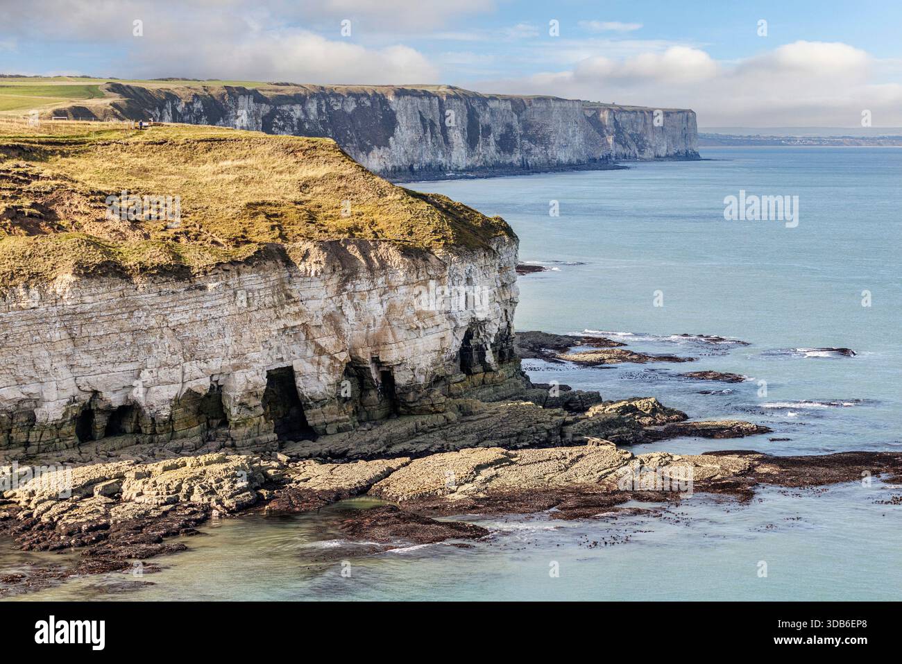 North Landing, Flamborough, Yorkshire, Royaume-Uni Banque D'Images