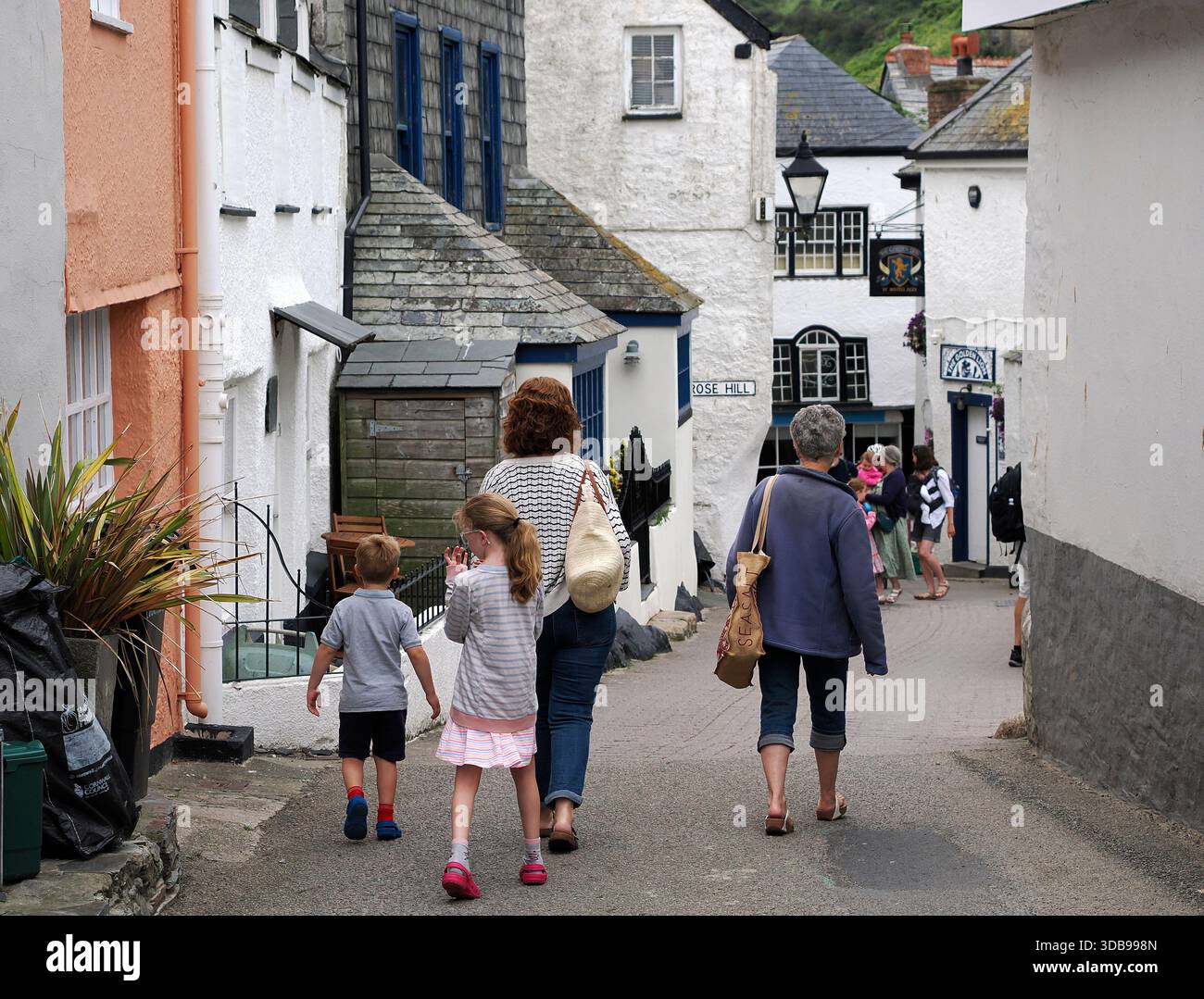 Port Isaac, ancien village de pêcheurs en Cornouailles Banque D'Images