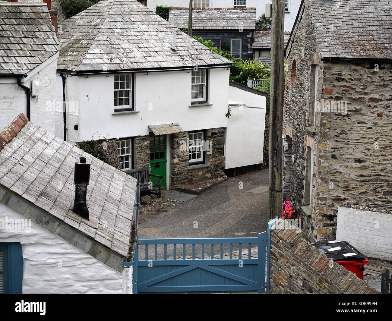 Port Isaac, ancien village de pêcheurs en Cornouailles Banque D'Images