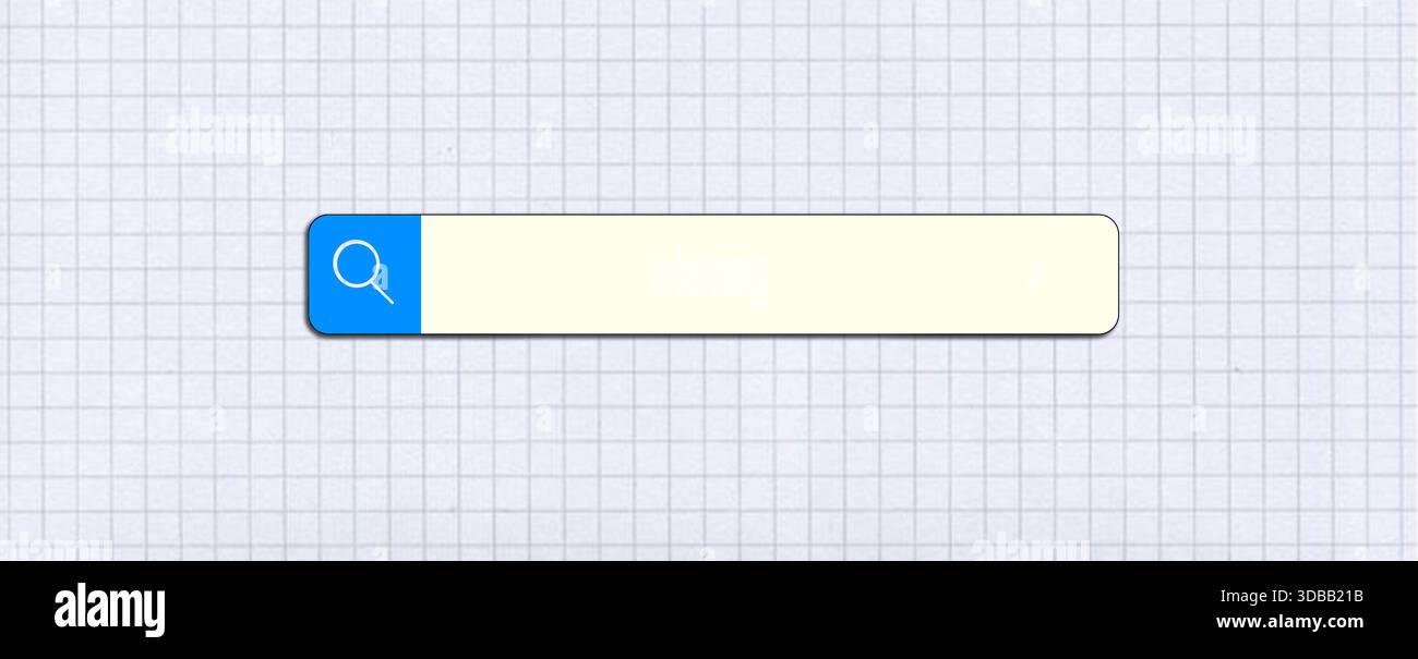 Collage pop art de la barre de recherche. Bannière de médias sociaux. Modèle rétro pour les ventes en ligne Banque D'Images