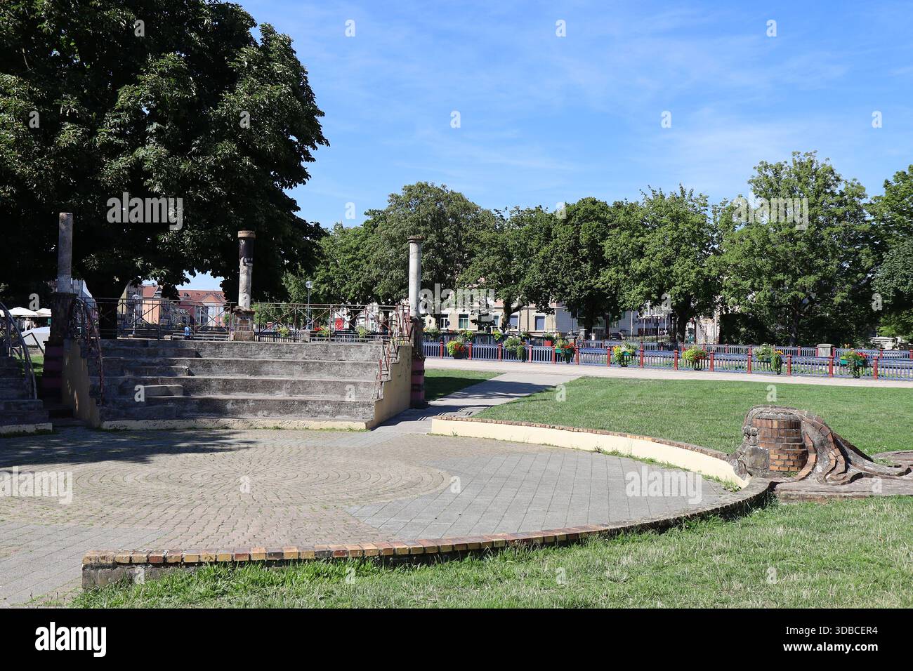Parc public, ville de Belfort, territoire de Belfort, France Banque D'Images