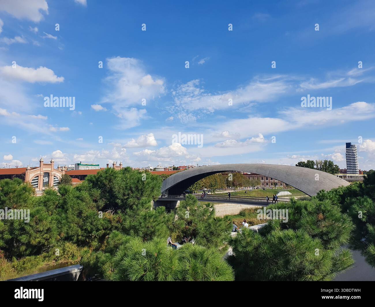 quartier de madrid appelé madrid mio dans le quartier legazpi dans le quartier arganzuela Banque D'Images