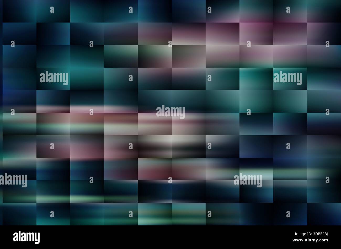 Tuiles en forme de rectangle avec un motif différent. Fond de mouvement de mosaïque abstrait. Illustration vectorielle. Illustration de Vecteur