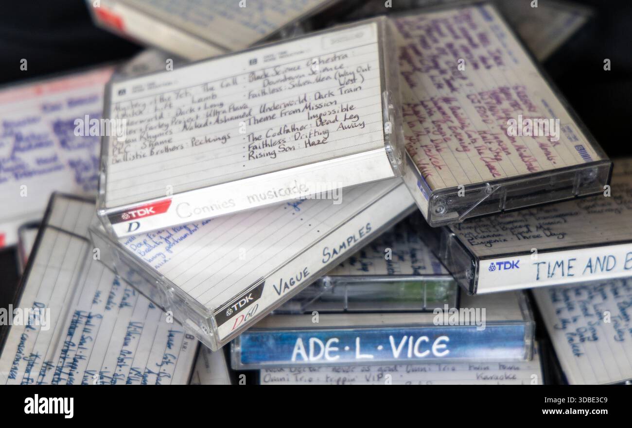 bandes de mixage des années 1990 Banque D'Images