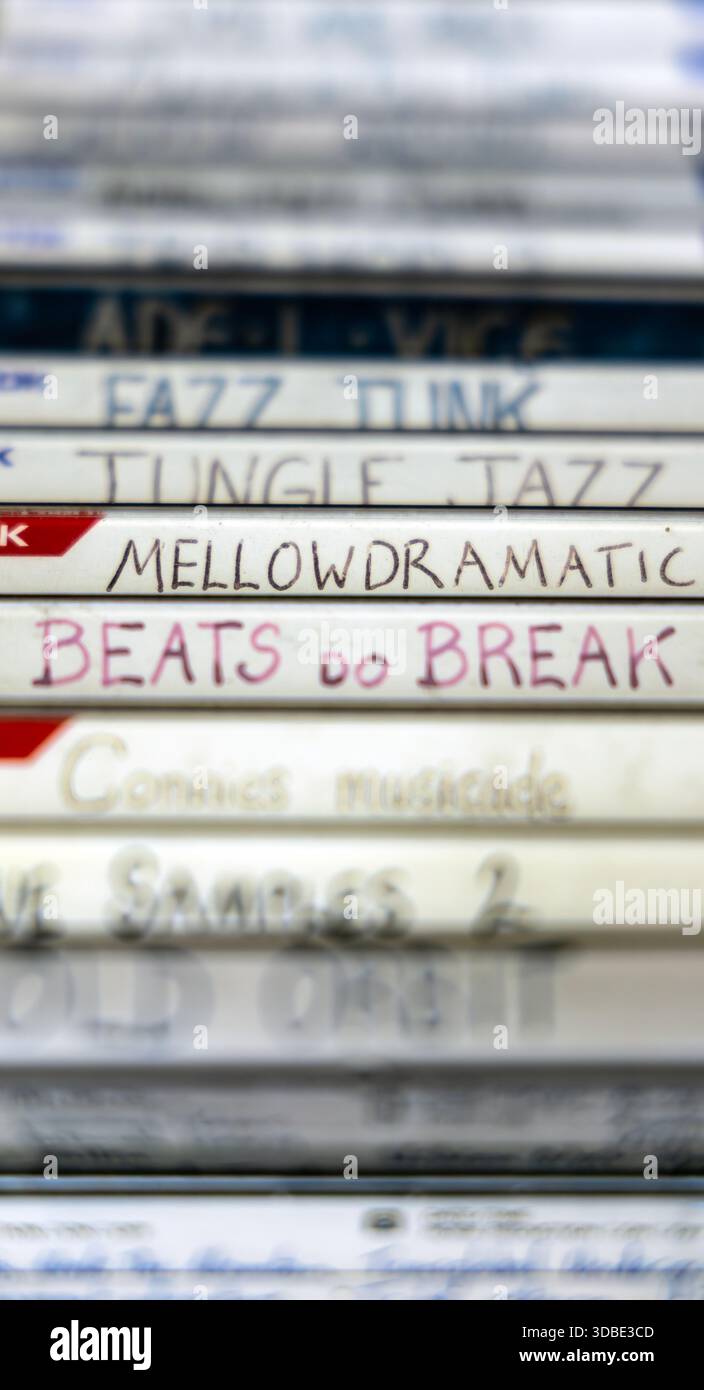 bandes de mixage des années 1990 Banque D'Images