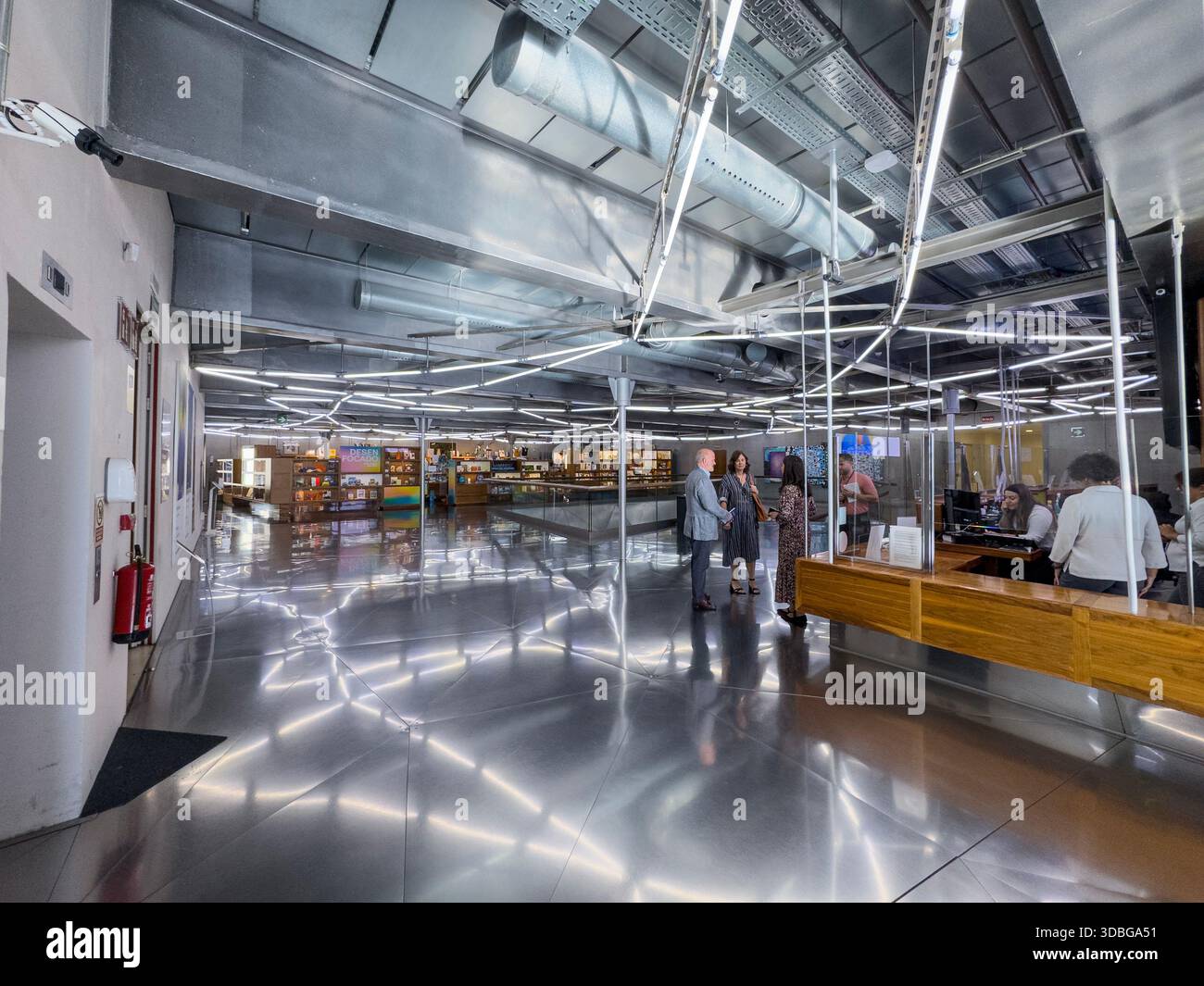 Billetterie de CaixaForum Madrid est un centre culturel et un lieu artistique à Madrid, en Espagne Banque D'Images