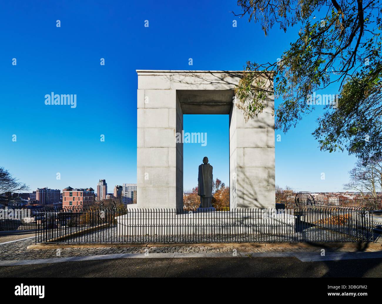 Le Roger Williams National Memorial à Prospect Terrace Park, Providence, Rhode Island, Nouvelle-Angleterre, États-Unis Banque D'Images