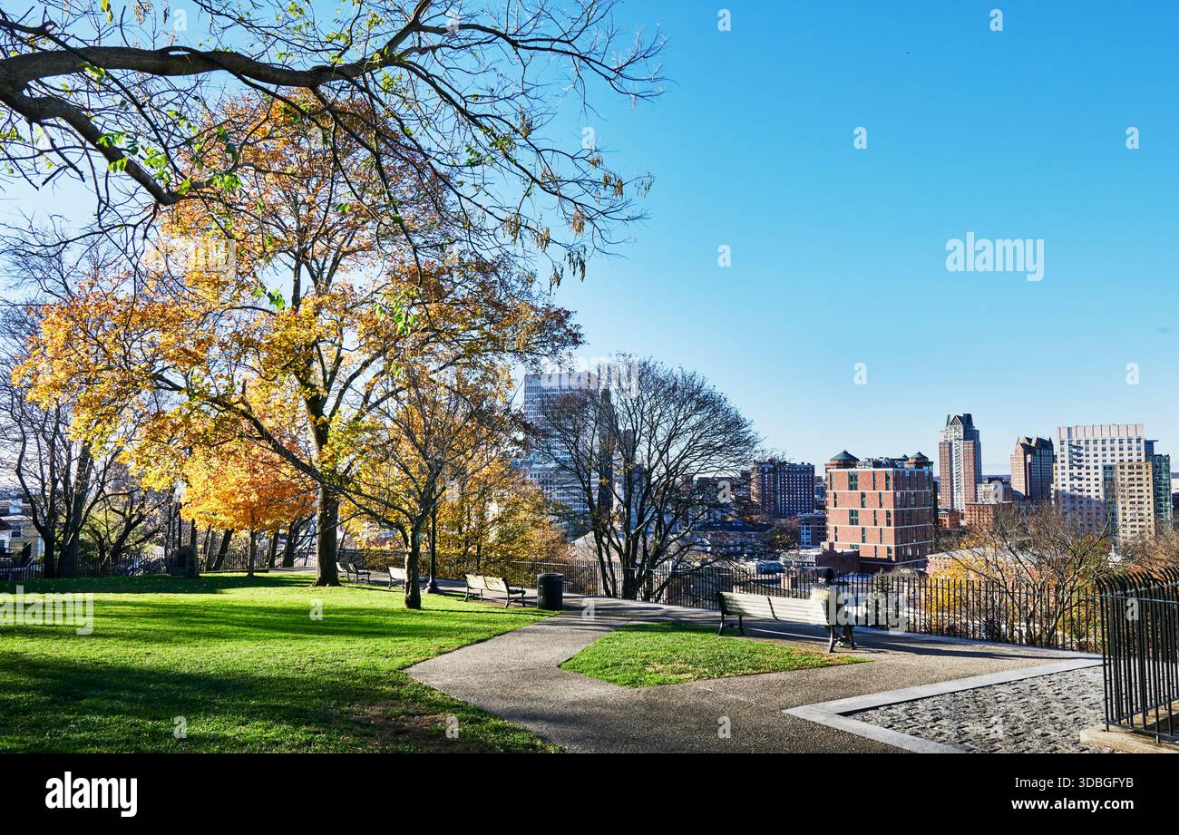 Prospect Terrace Park, Providence, Rhode Island, Nouvelle-Angleterre, États-Unis Banque D'Images