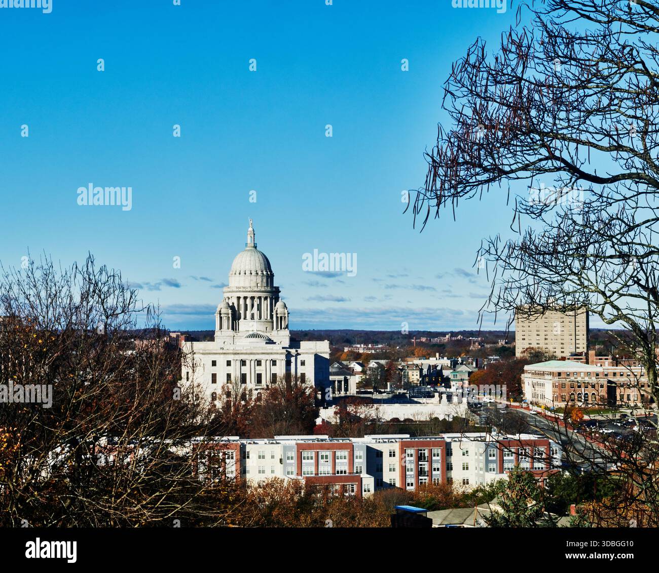 Rhode Island State House à Providence, la capitale de l'État du Rhode Island, Nouvelle-Angleterre, États-Unis Banque D'Images