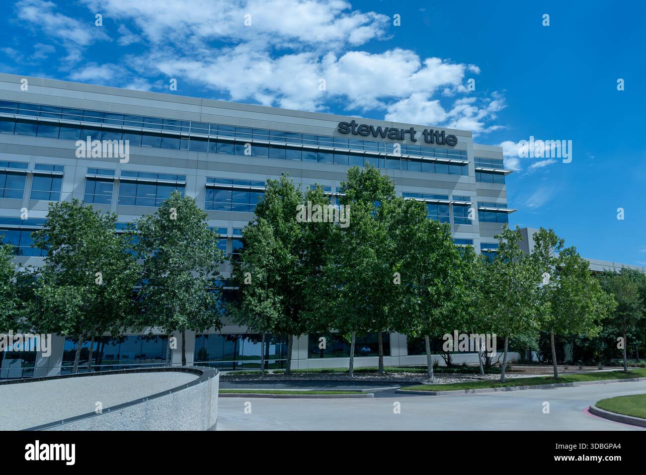 Bureau Stewart Title à Houston, Texas, États-Unis. Banque D'Images