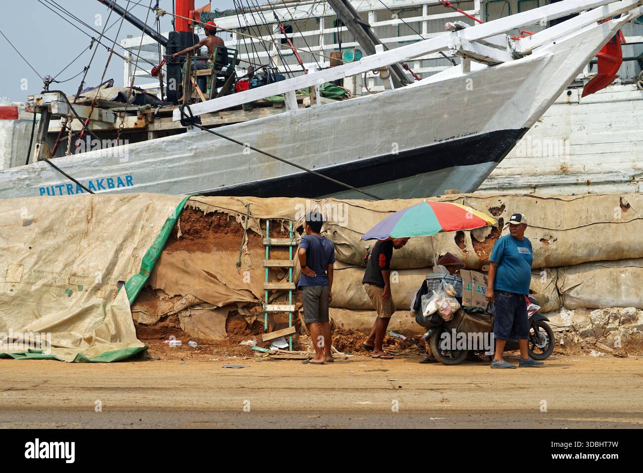 Port traditionnel Pelabuhan Sunda Kelapa, Jakarta, Indonésie Banque D'Images