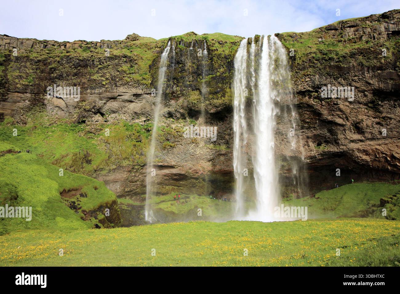 Cascade de Seljalandsfoss, Islande Banque D'Images