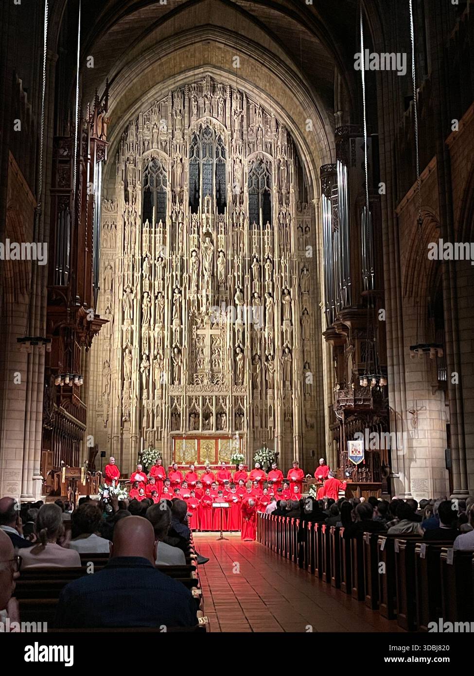 Musique intemporelle à Saint Thomas Church, Manhattan, mêlant tradition et révérence. - Image de stock capturée avec un smartphone