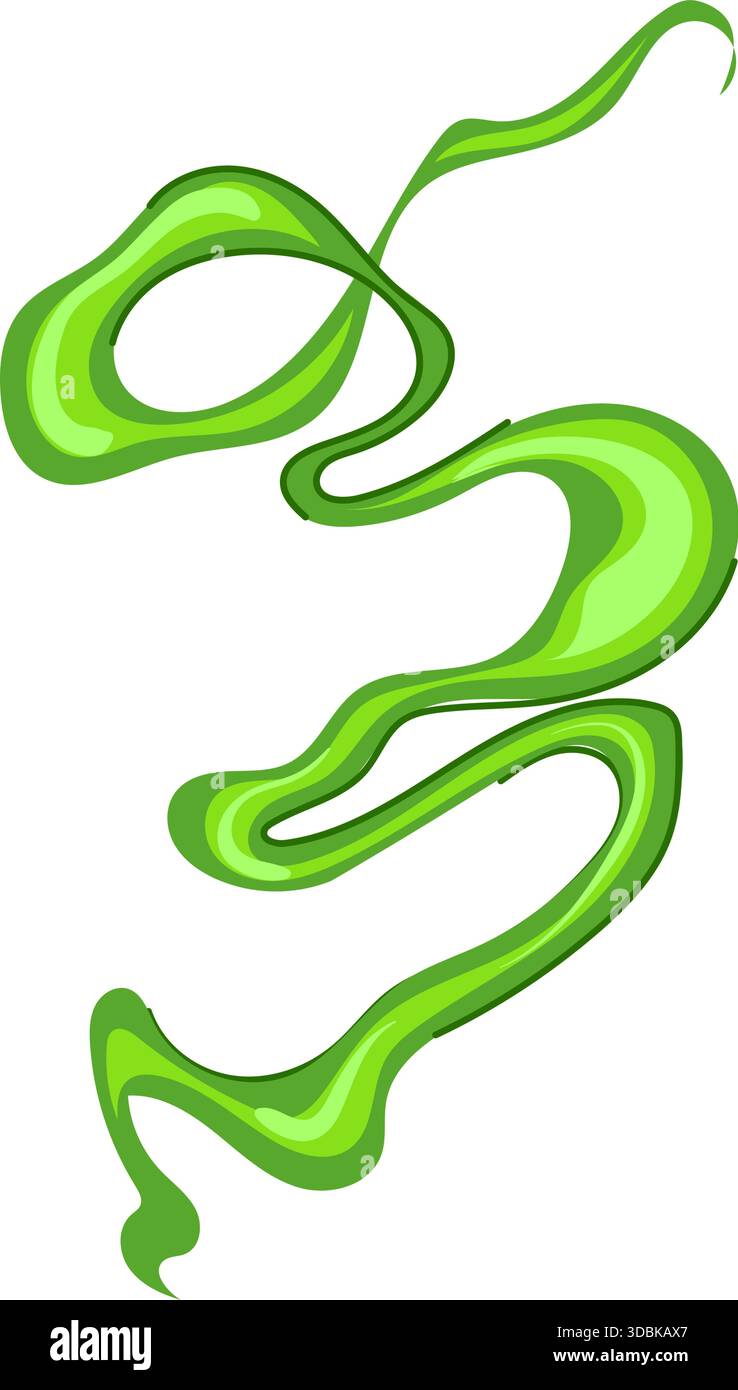 Nuage de gaz vert toxique se propageant sous forme de vapeur abstraite Illustration de Vecteur