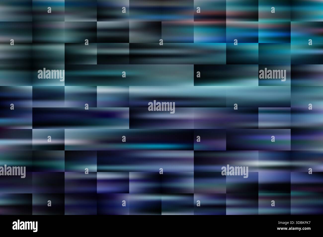 Tuiles en forme de rectangle avec un motif différent. Fond de mouvement de mosaïque abstrait. Illustration vectorielle. Illustration de Vecteur