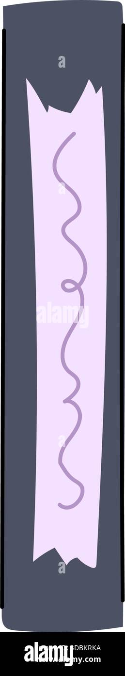 Cassette à bande vhs nostalgique avec une étiquette dessinée à la main Illustration de Vecteur