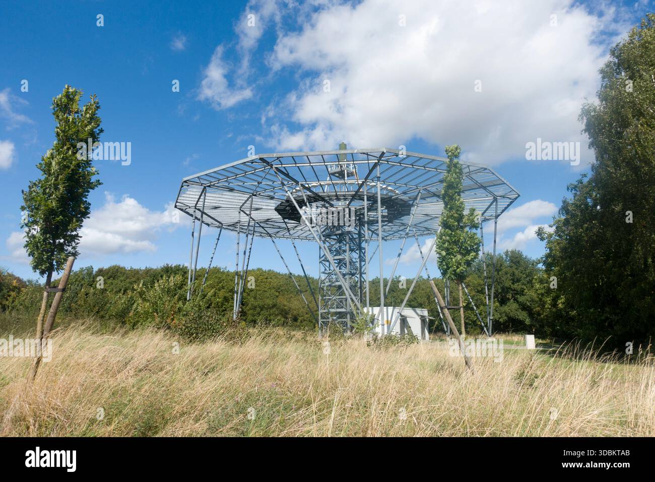 Balise radio rotative à la base aérienne de Nörvenich Banque D'Images