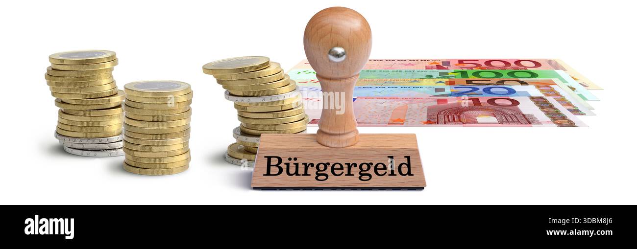 Revenu du citoyen Banque D'Images