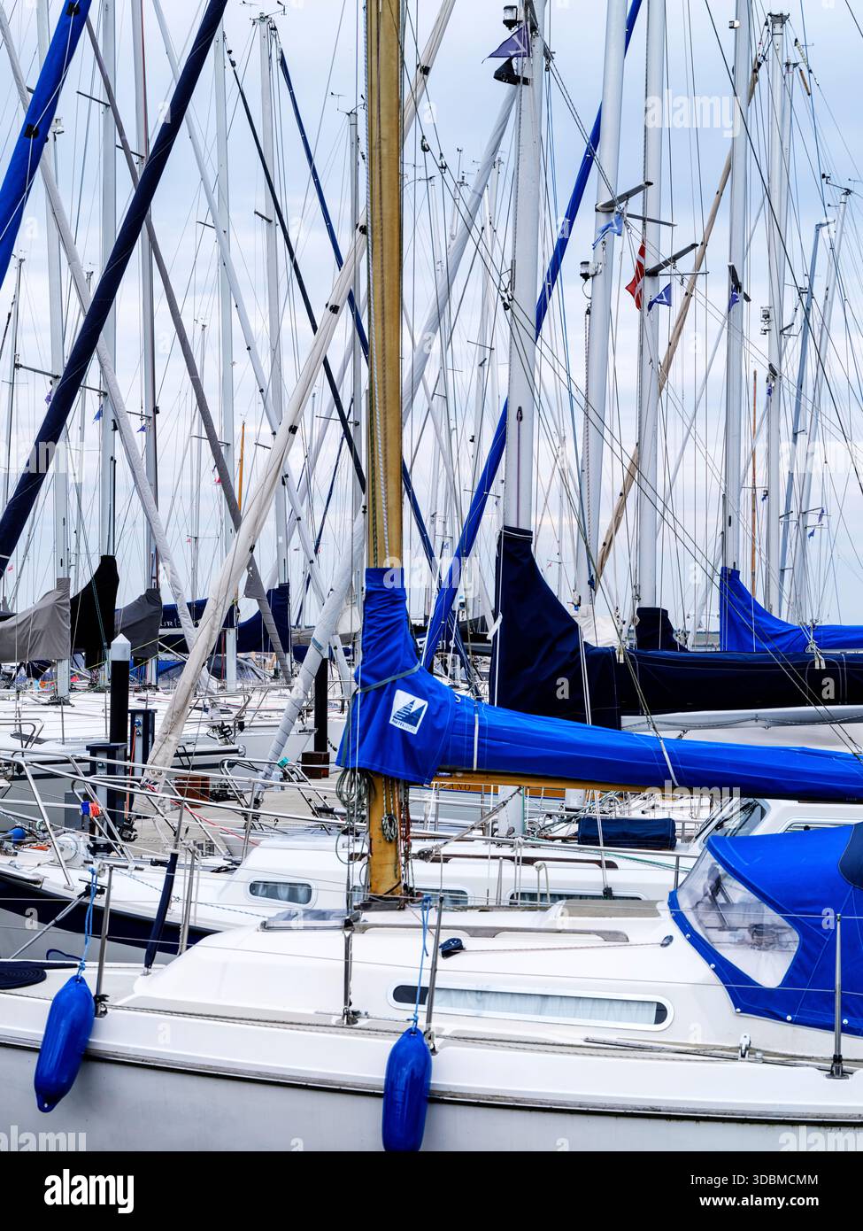 Dans le port de Langballigau sur le fjord de Flensburg, Banque D'Images