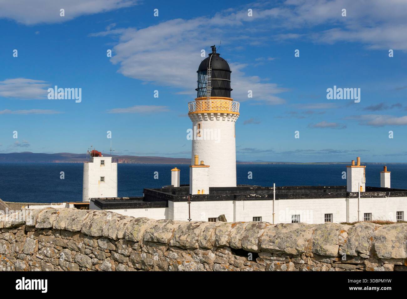 Écosse, phare de Dunnet Head Banque D'Images