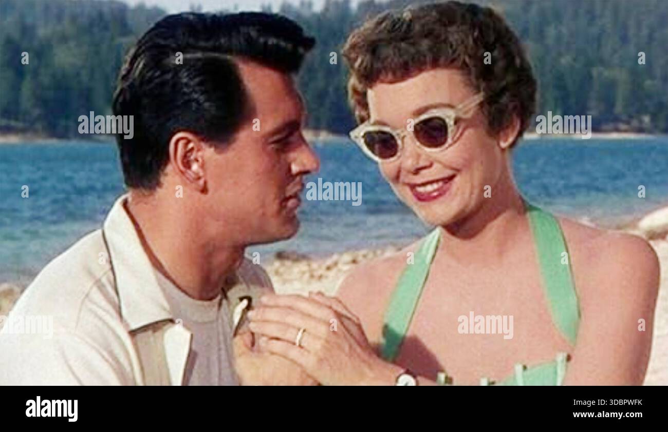MAGNIFIQUE OBSESSION 1954 Universal Pictures film avec Jane Wyman et Rock Hudson Banque D'Images