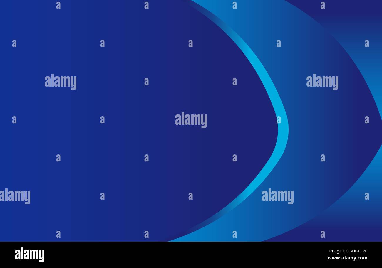 vecteur de fond abstrait dégradé bleu avec des formes de courbes pour la conception de papier peint d'affiche de couverture de bannière avec espace de copie pour le texte Illustration de Vecteur