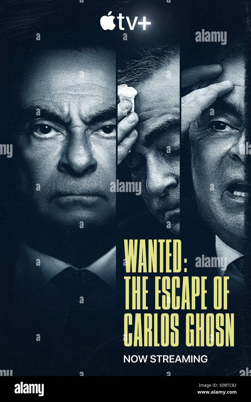 Wanted : The Escape of Carlos Ghosn (2023) POSTER ART *Filmstill - usage éditorial seulement* Voir instructions spéciales. Image CAP/TFS fournie par Capital Pict Banque D'Images