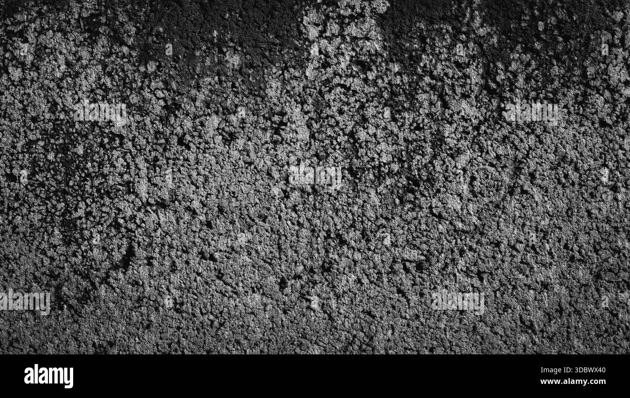 fond de mur en béton texturé noir et blanc Banque D'Images