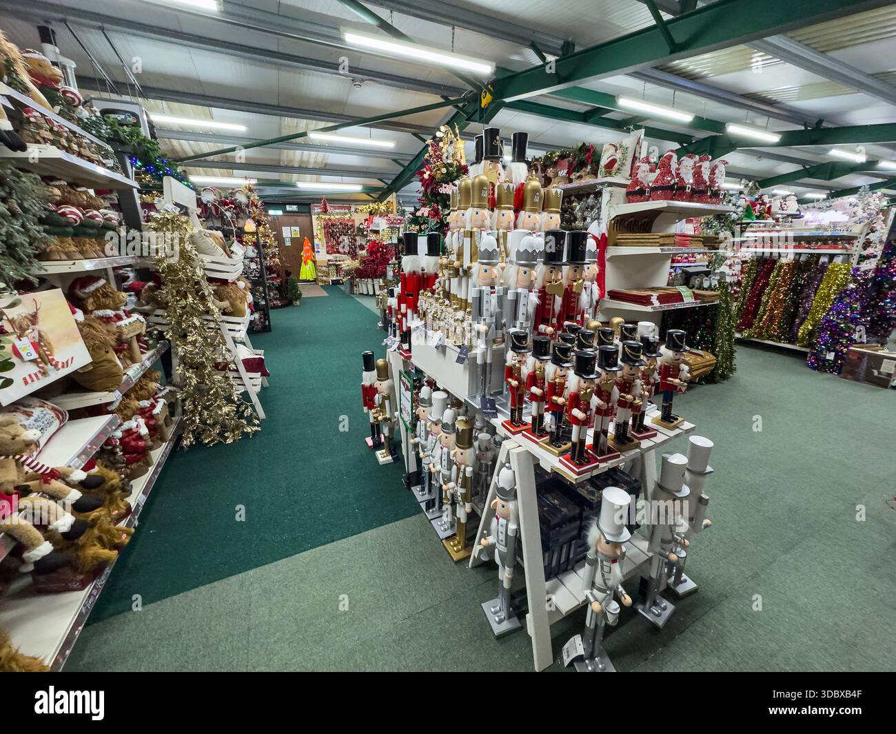 Boutique de décoration de Noël, Lytham St Annes Garden Centre, Common Edge Rd, Blackpool, Royaume-Uni Banque D'Images