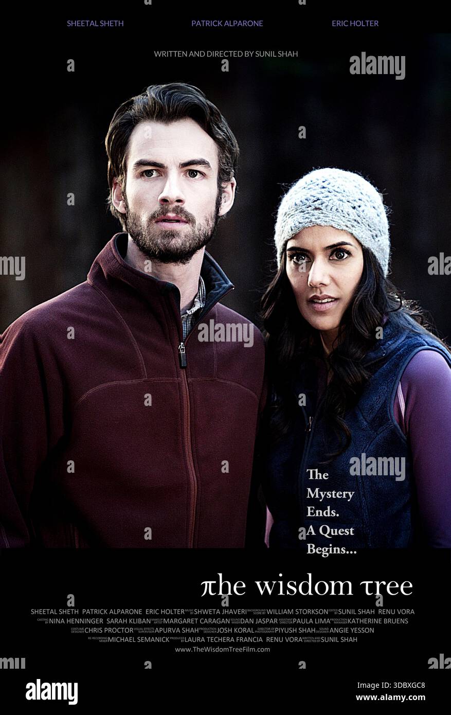 The Wisdom Tree (2013) réalisé par Sunil Shah et mettant en vedette Nick Baldasare, Patrick Alparone et Eric Holter. Un physicien quantique, un neuroscientifique et un agent du FBI expérimentent des visions qui se chevauchent et brouillent la science, l’art et la spiritualité. Affiche publicitaire AMÉRICAINE À USAGE ÉDITORIAL EXCLUSIF. Crédit : BFA / indépendant Banque D'Images