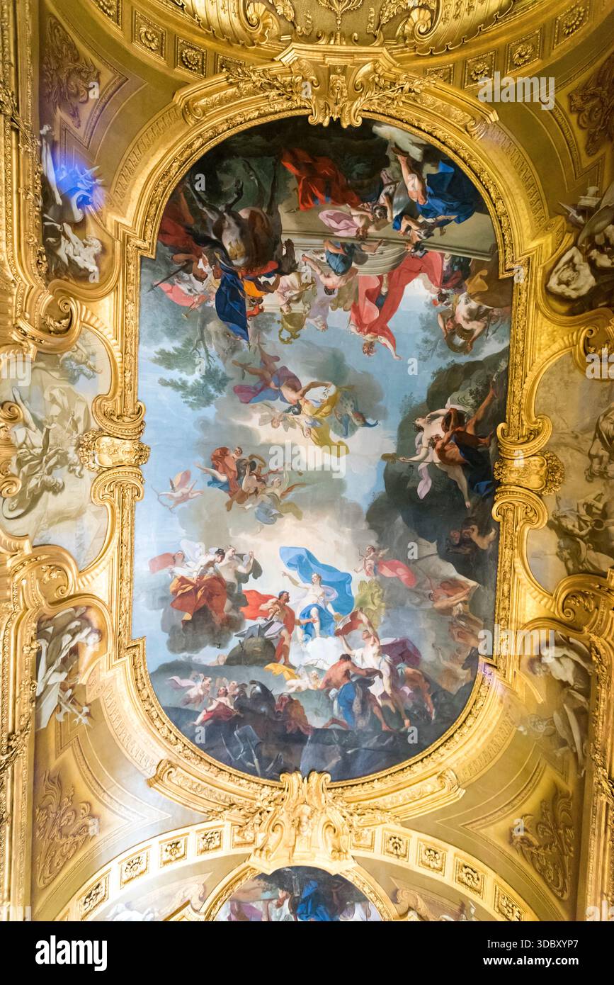 Salle de la garde suisse, Palais Royal, Turin, Italie Banque D'Images