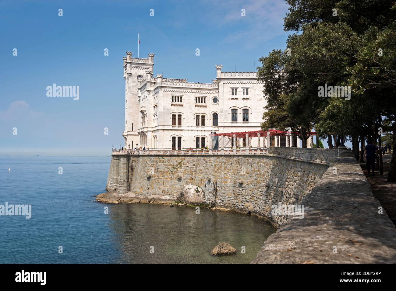 Château de Miramar, Trieste, Italie Banque D'Images
