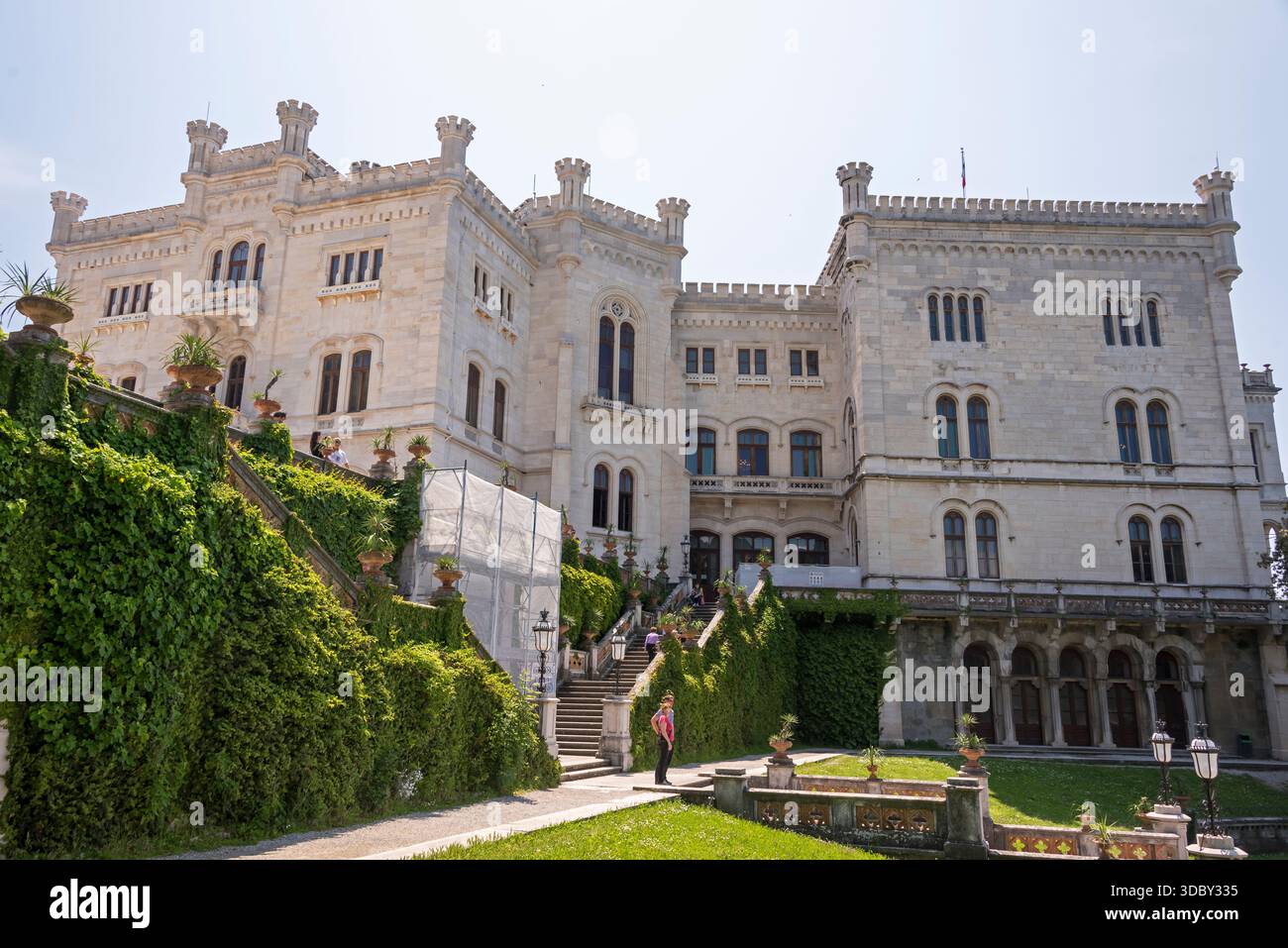Château de Miramar, Trieste, Italie Banque D'Images