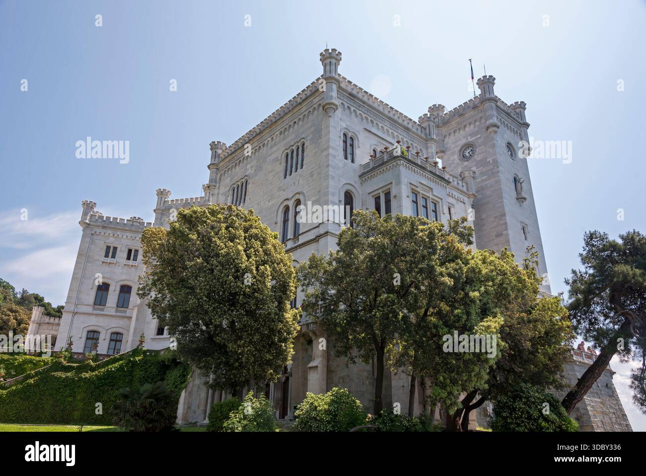 Château de Miramar, Trieste, Italie Banque D'Images