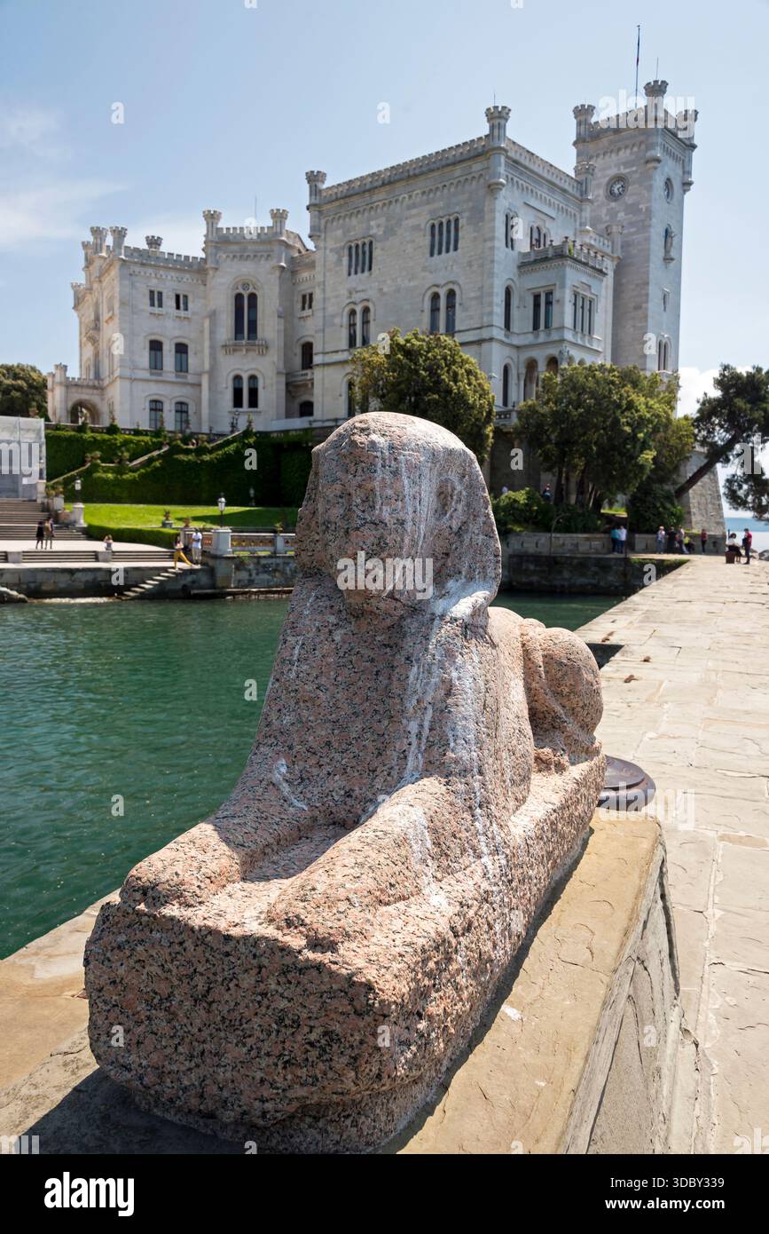 Château de Miramar, Trieste, Italie Banque D'Images