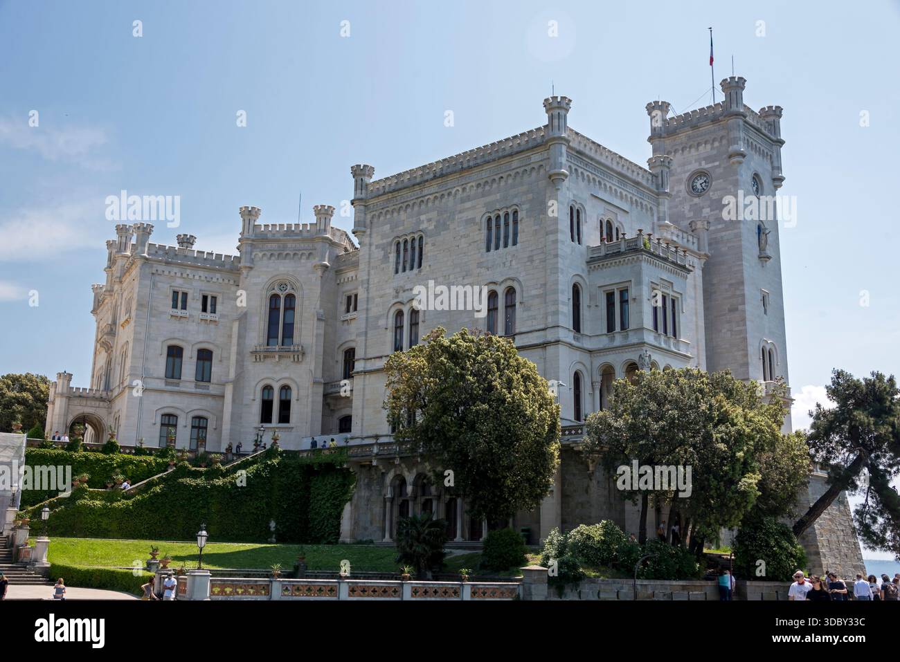 Château de Miramar, Trieste, Italie Banque D'Images