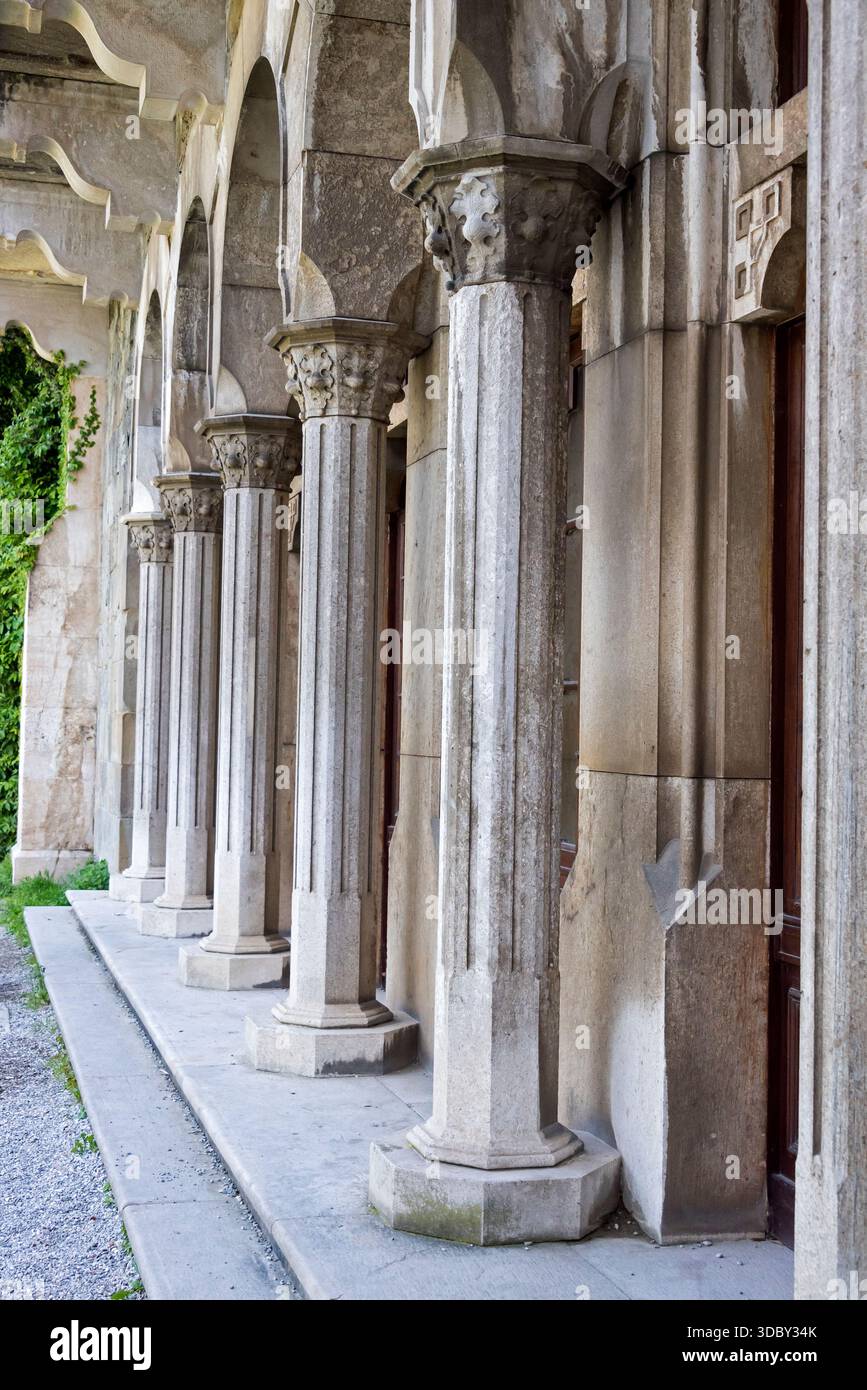 Château de Miramar, Trieste, Italie Banque D'Images