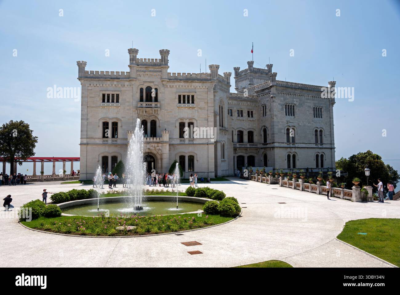 Château de Miramar, Trieste, Italie Banque D'Images